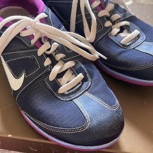 Nike authentic womens shoes in purple/navy blue size 8!
